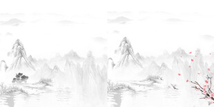 水墨山水意境图