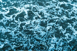 蓝色海浪纹理背景图