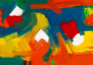 抽象多彩艺术画作