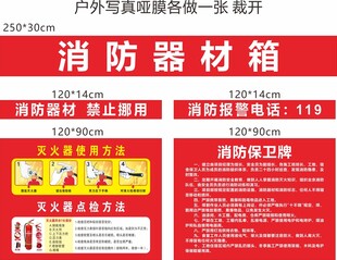 消防器材箱宣传页展示