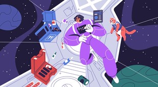 太空宇航员的奇幻冒险