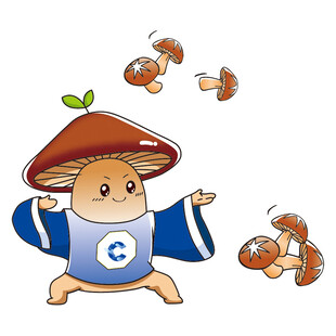 蘑菇小精灵卡通