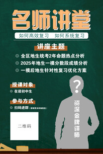 复古名师讲堂讲师宣传海报