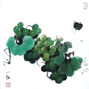 葡萄美术作品