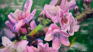 桃花画作
