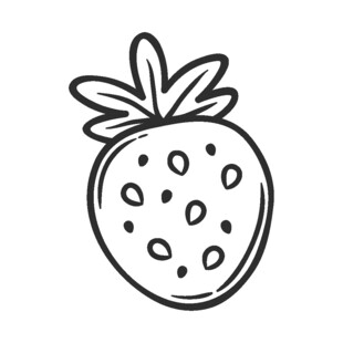 手绘草莓简笔画