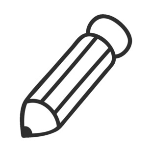 简约线条铅笔图标