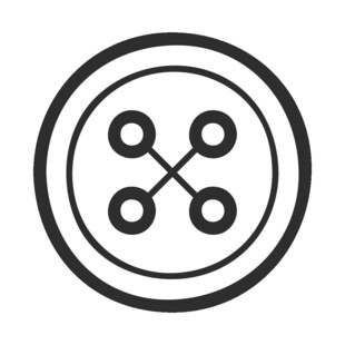 简约纽扣图标
