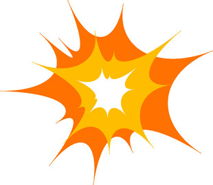爆炸星状图标
