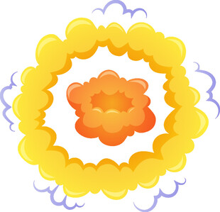 绚丽花朵环绕图案