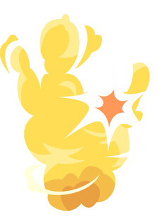金色卡通星星魔法元素