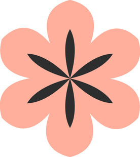 粉色花瓣花朵图案