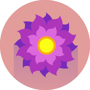紫色莲花图标