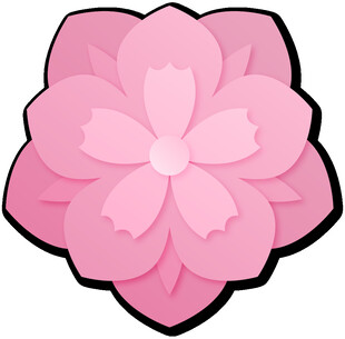 粉色樱花花朵图案