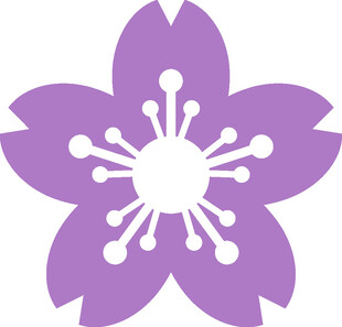 紫色樱花图标