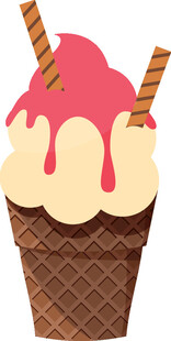 美味冰淇淋甜筒