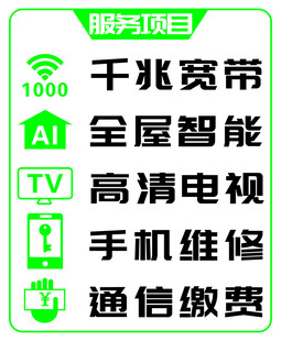 通信服务项目一览