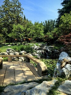中式园林景观石桥美景