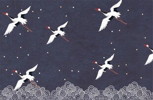 中国风  仙鹤图