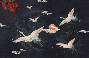 中国风  仙鹤图