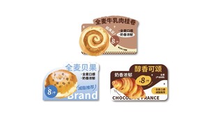 餐饮蛋糕标签手举牌
