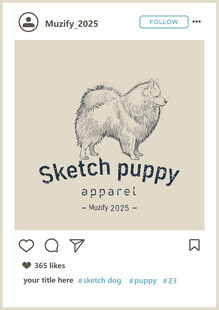 松狮犬 手绘稿