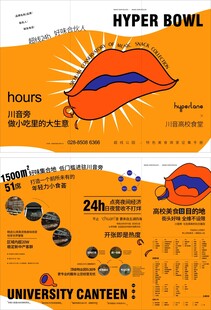 高校餐饮活动宣传海报