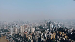 城市天际线俯瞰景观