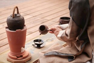 户外惬意的中式茶歇时光