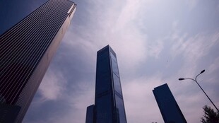 都市高楼仰视景观