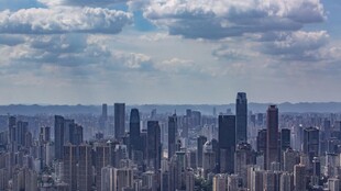 繁华都市天际线景观