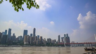 城市天际线与江景风光