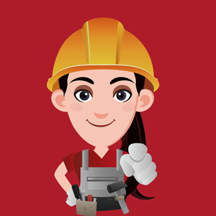女建筑工人形象展示