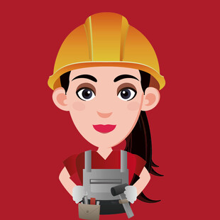 女建筑工人形象