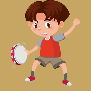 敲鼓的小男孩