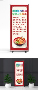 创建城市食品安全展架