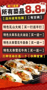 全场商品八折促销海报