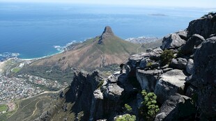 桌山壮丽景观俯瞰视角