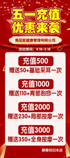 充值豪礼充值金额奖励展示