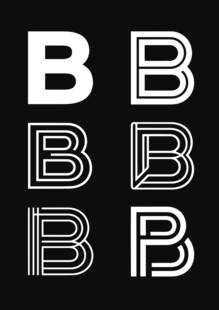 字母B英文字体设计