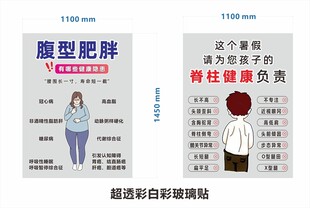 腹型肥胖 脊柱健康海报