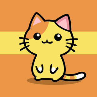 可爱卡通小猫形象