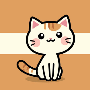 可爱猫咪卡通形象