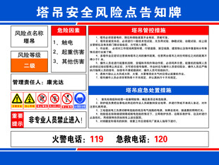 城市安全风险点告知牌