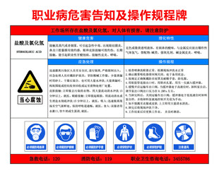 盐酸及氯化氢职业危害告知