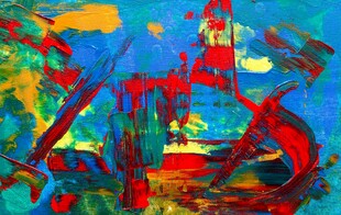 抽象多彩艺术画作