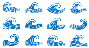 海浪花纹