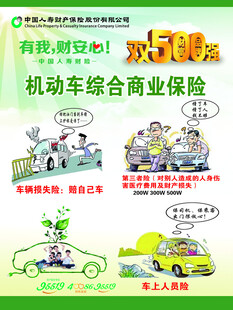 机动车综合商业保险宣传图