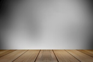 木质地板与灰白背景空间