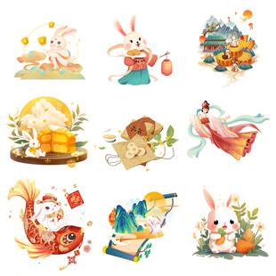 兔年元素插画集